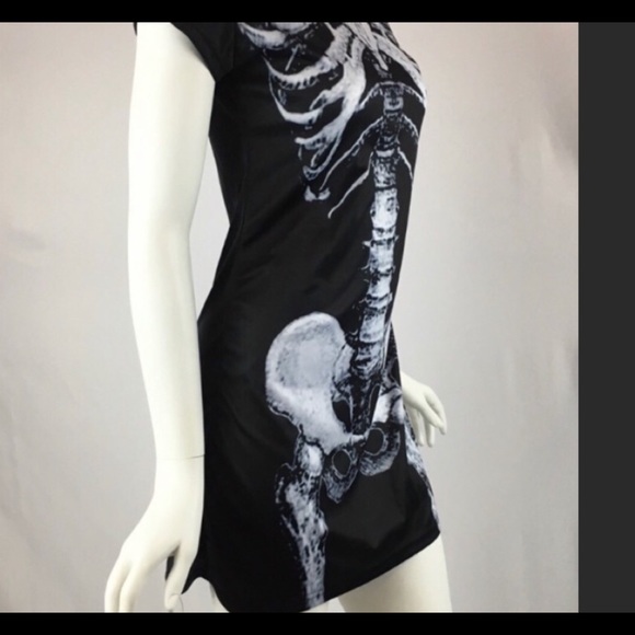 2 for $15- add to bundle-Super Cute Skeleton Mini Dress/ Night Gown - Picture 2 of 4